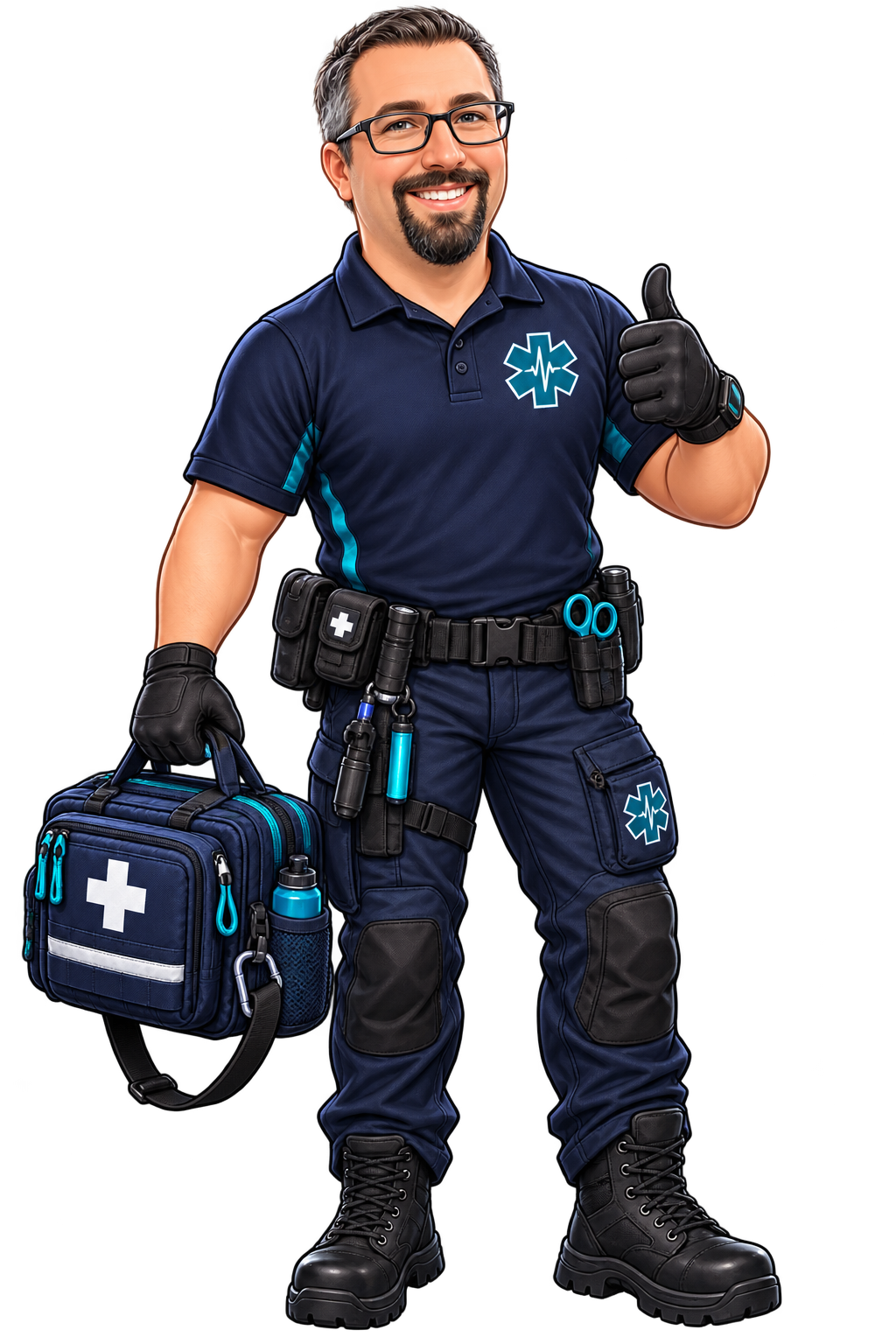Uncle Officer Chaos tactical emergency medical responder character