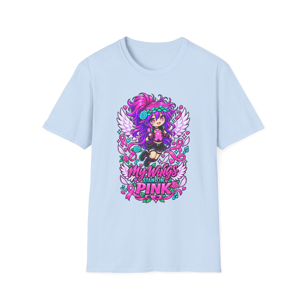 My Wings Stand in Pink Graphic T-Shirt