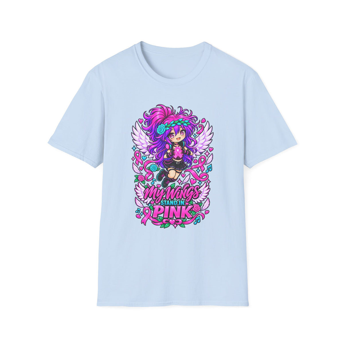 My Wings Stand in Pink Graphic T-Shirt
