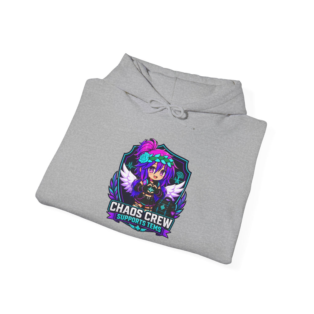 Chaos Crew Anime Skull Hoodie - 'Chaos Crew' Gaming Streetwear