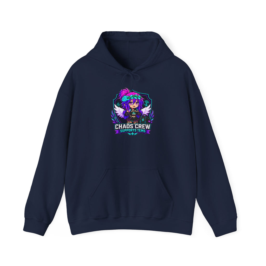 Chaos Crew Anime Skull Hoodie - 'Chaos Crew' Gaming Streetwear