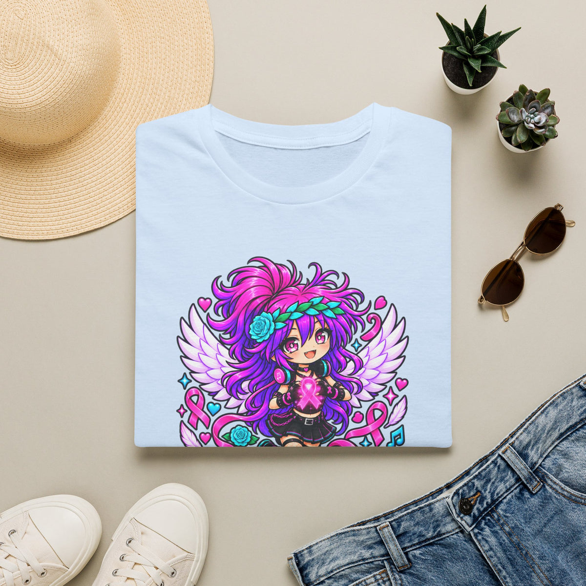 My Wings Stand in Pink Graphic T-Shirt