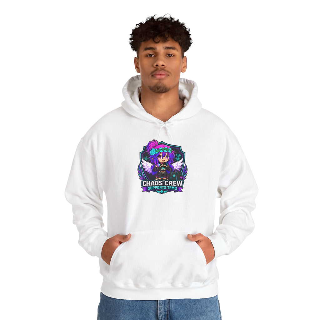 Chaos Crew Anime Skull Hoodie - 'Chaos Crew' Gaming Streetwear