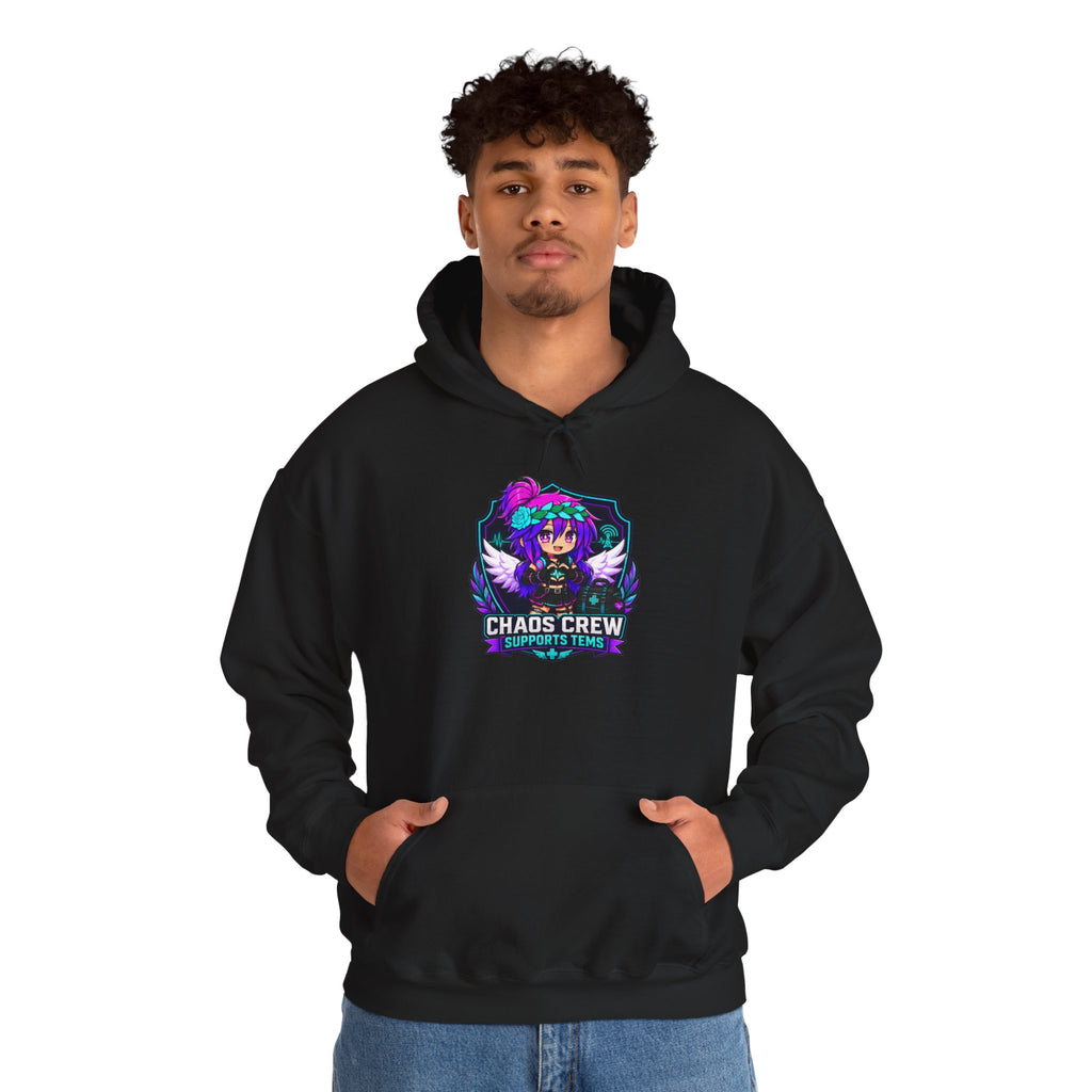 Chaos Crew Anime Skull Hoodie - 'Chaos Crew' Gaming Streetwear