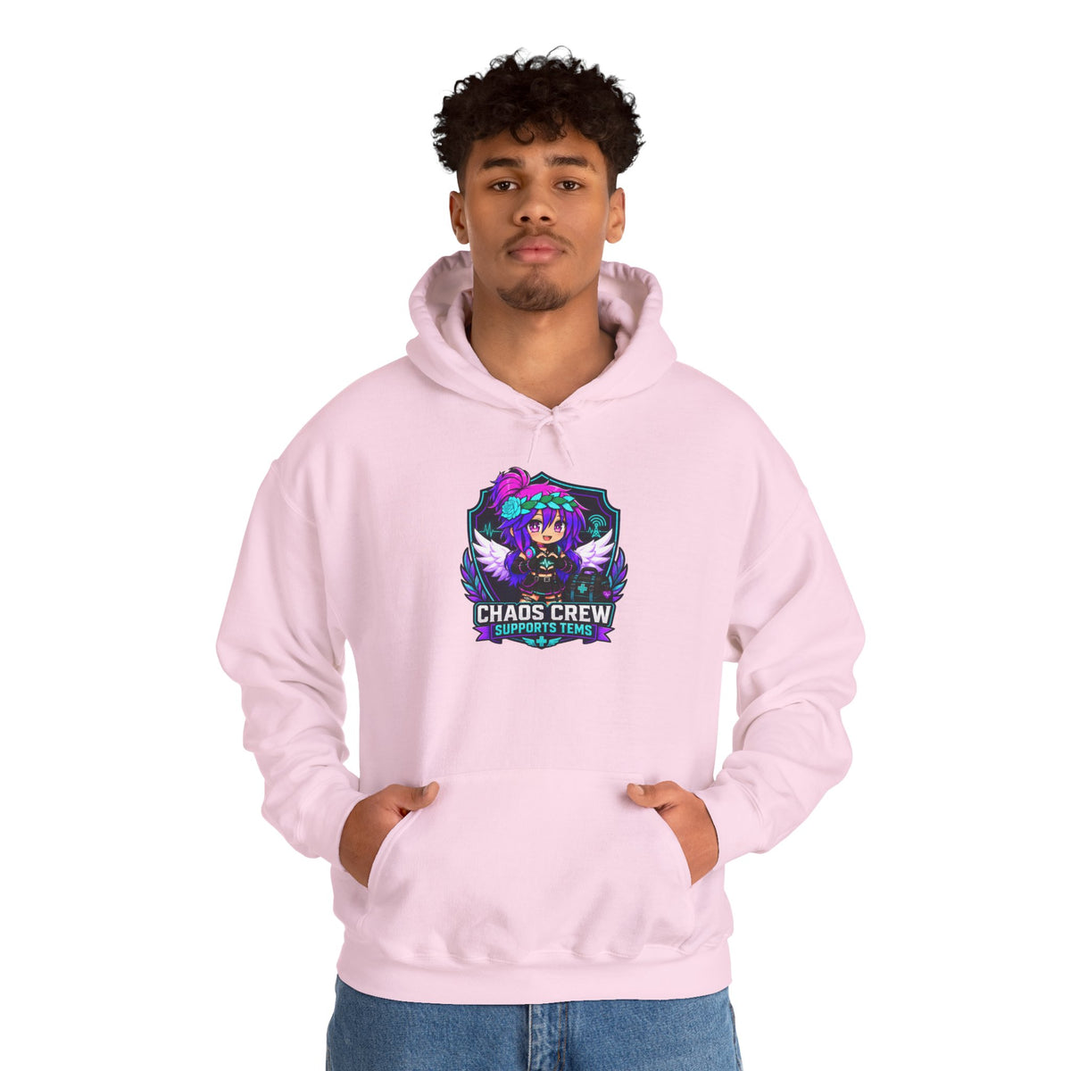 Chaos Crew Anime Skull Hoodie - 'Chaos Crew' Gaming Streetwear