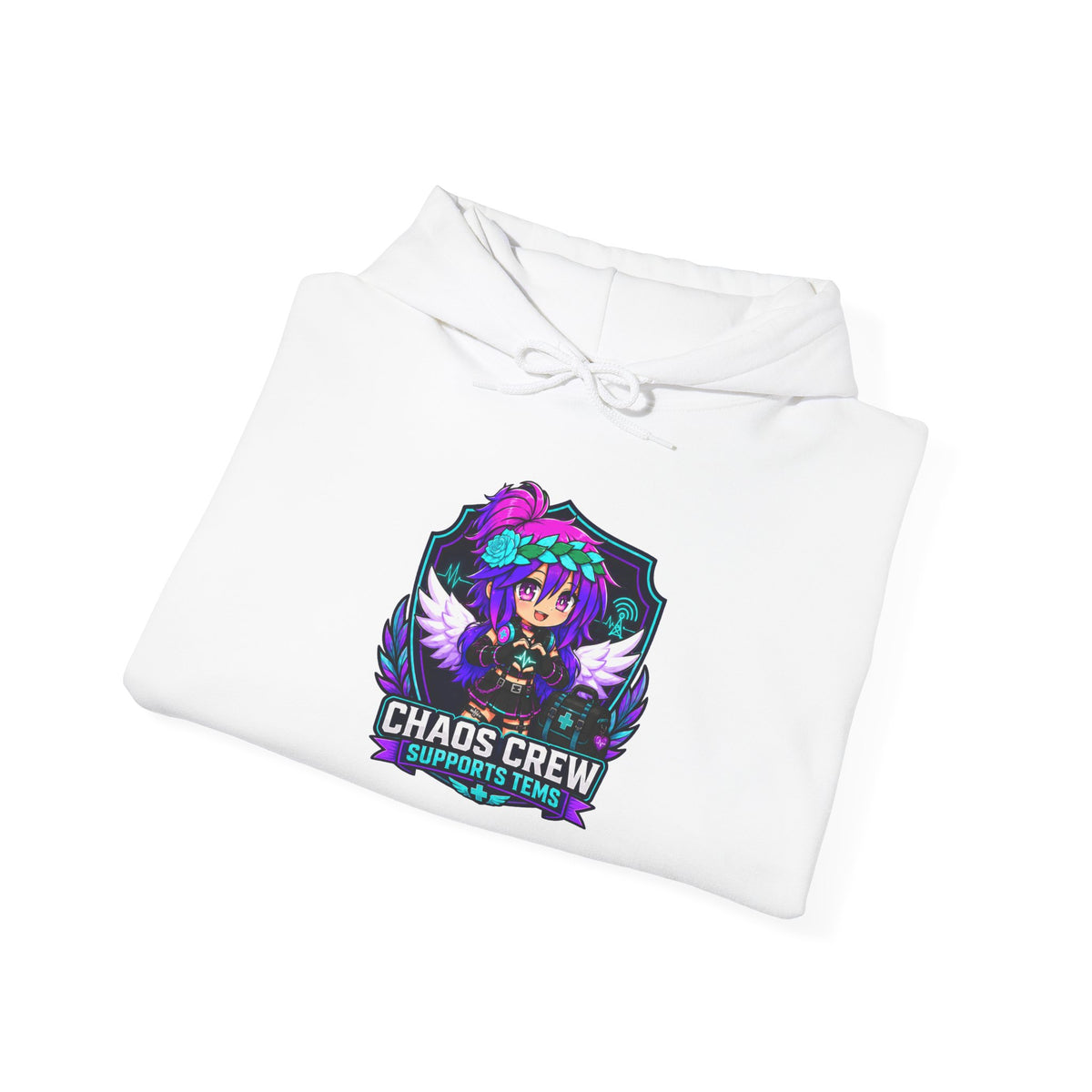 Chaos Crew Anime Skull Hoodie - 'Chaos Crew' Gaming Streetwear
