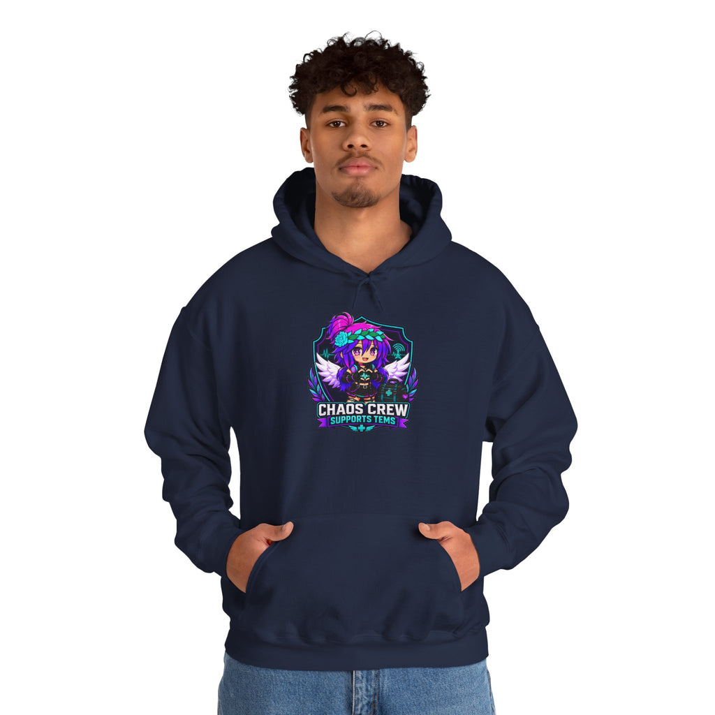 Chaos Crew Anime Skull Hoodie - 'Chaos Crew' Gaming Streetwear