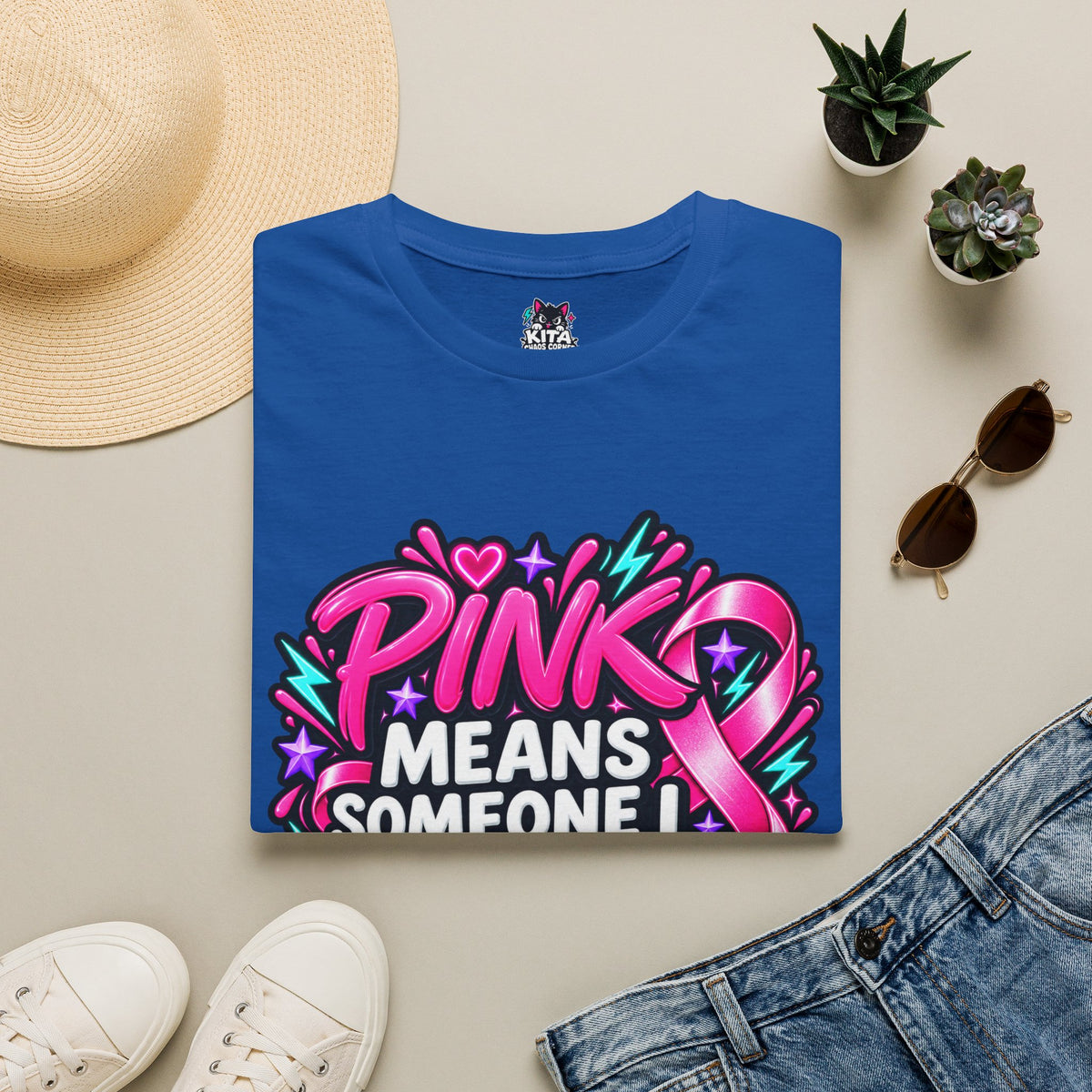 Pink Means Someone I Love Graphic T-Shirt