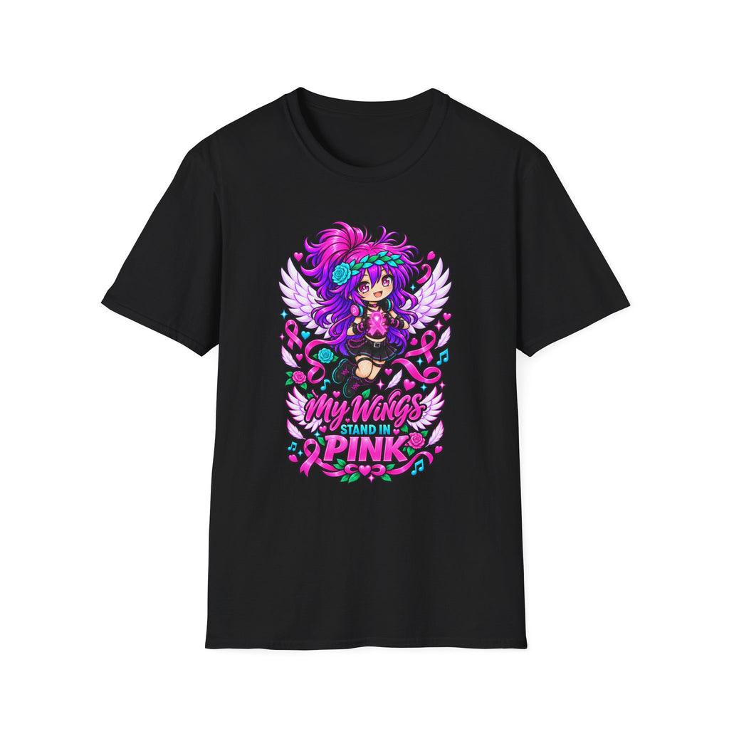 My Wings Stand in Pink Graphic T-Shirt