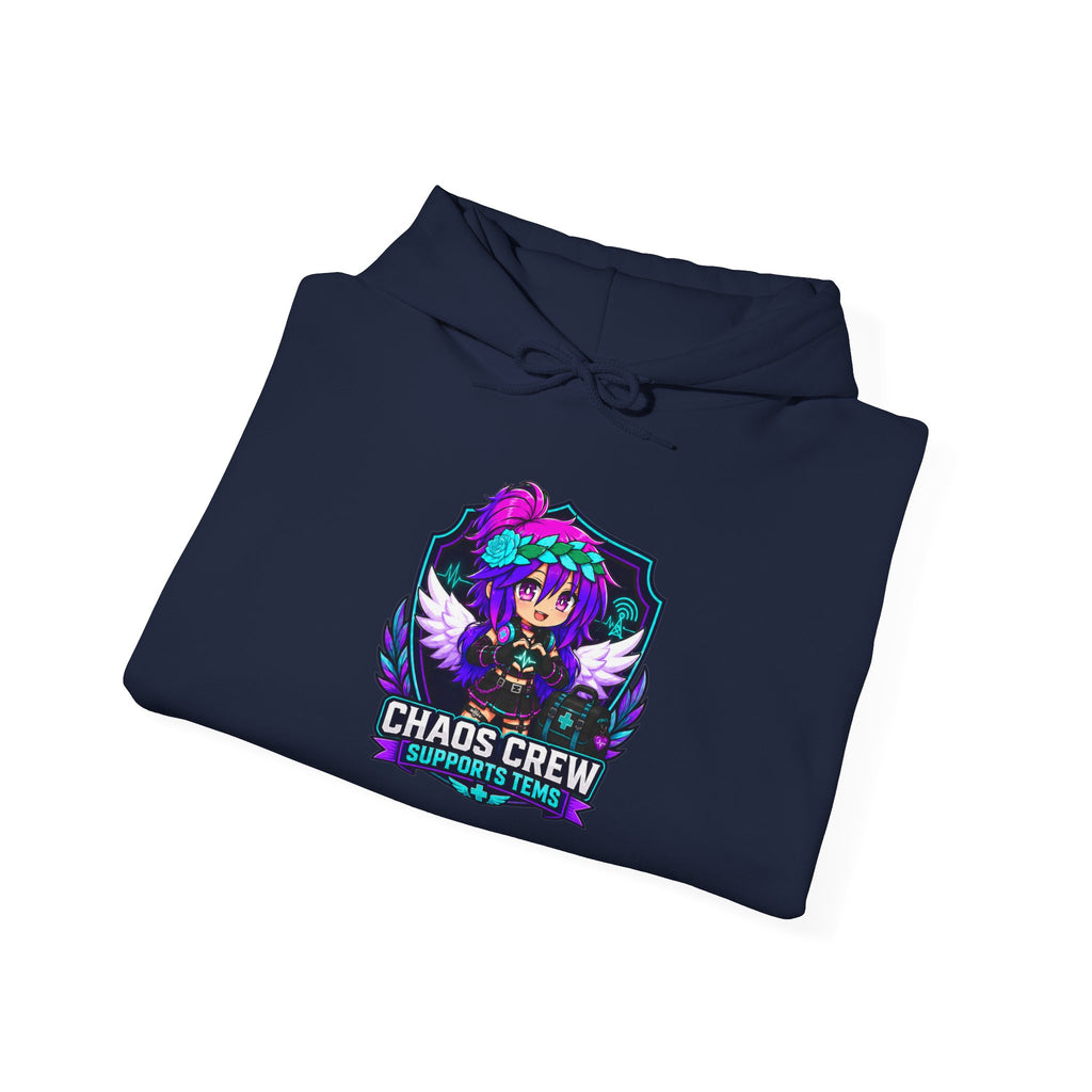 Chaos Crew Anime Skull Hoodie - 'Chaos Crew' Gaming Streetwear