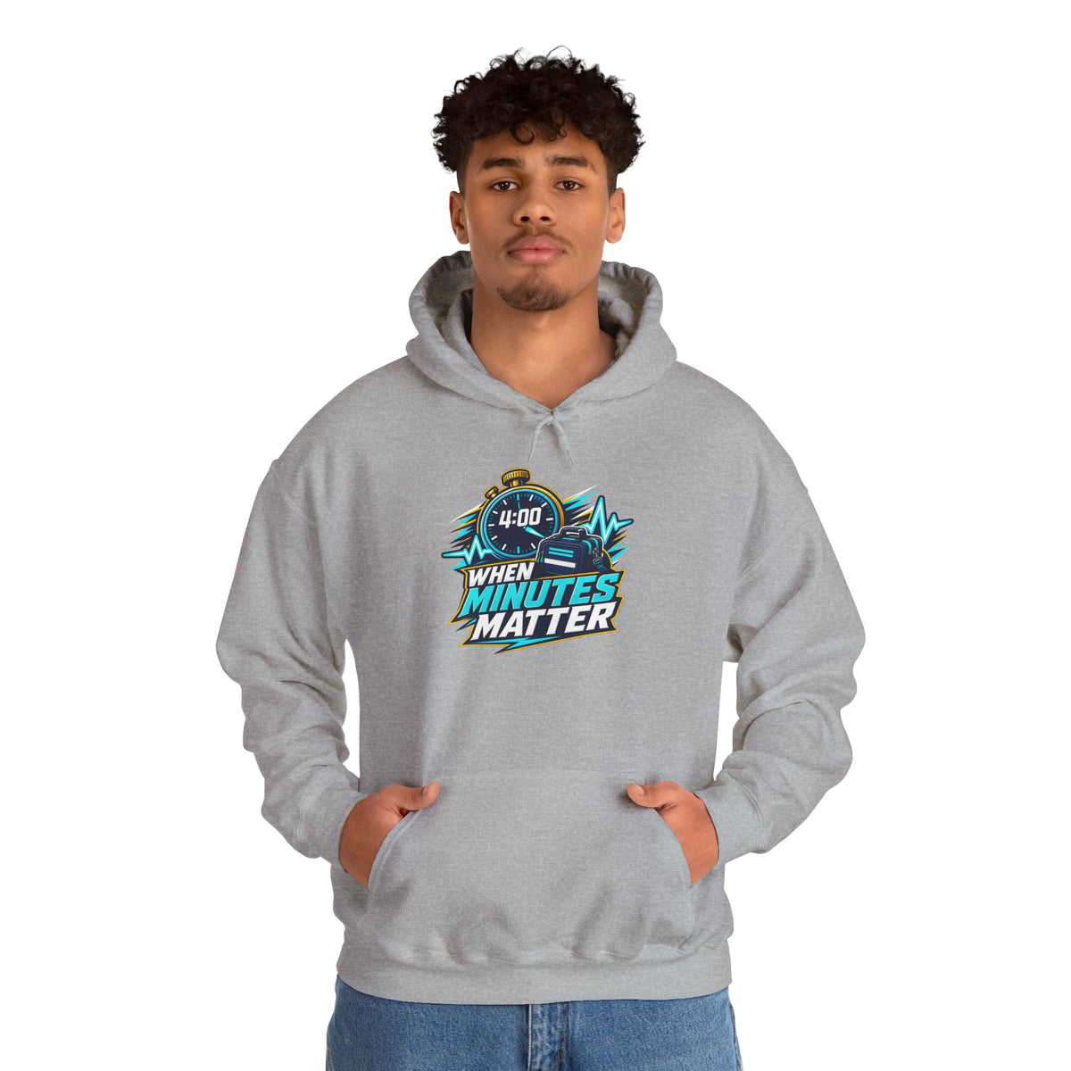 When Minutes Matter Hoodie - Emergency Response & First Responder Awareness Sweatshirt
