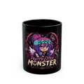 Pretty Little Monster Black Mug - Cute Chibi Gothic Anime Coffee Cup (11oz/15oz)