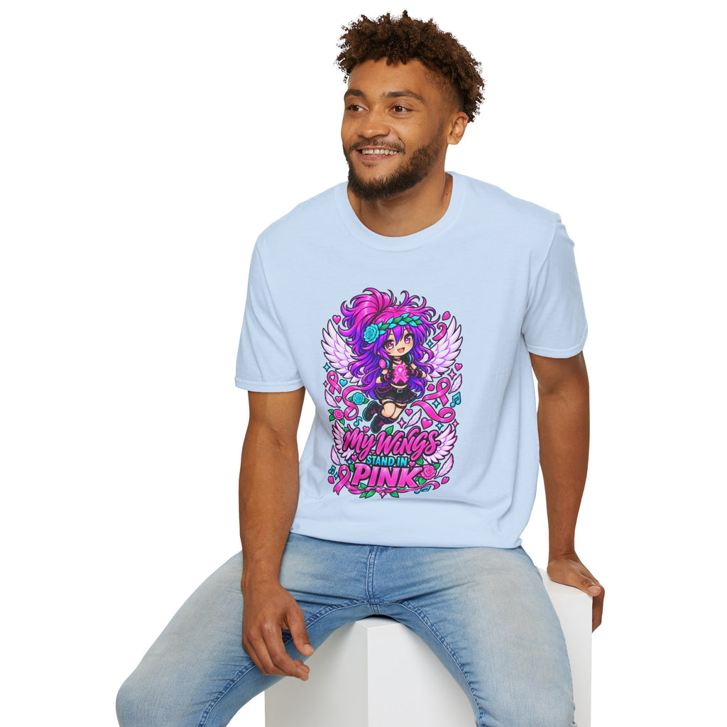My Wings Stand in Pink Graphic T-Shirt