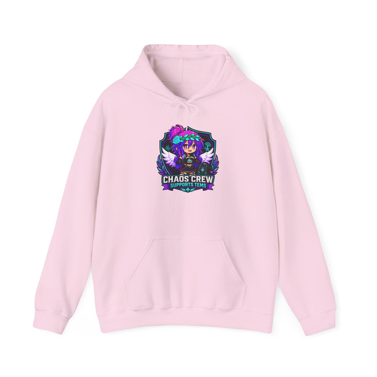 Chaos Crew Anime Skull Hoodie - 'Chaos Crew' Gaming Streetwear