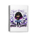 Soft Spoken, Hard to Shake Spiral Notebook — Cute Goth Chloe Journal (Ruled)