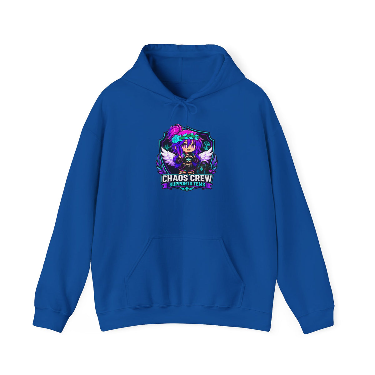 Chaos Crew Anime Skull Hoodie - 'Chaos Crew' Gaming Streetwear