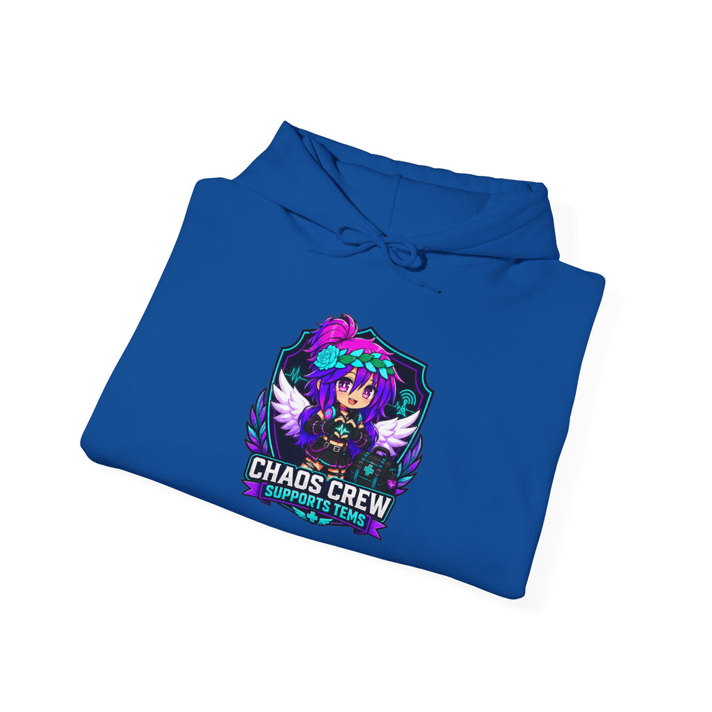 Chaos Crew Anime Skull Hoodie - 'Chaos Crew' Gaming Streetwear