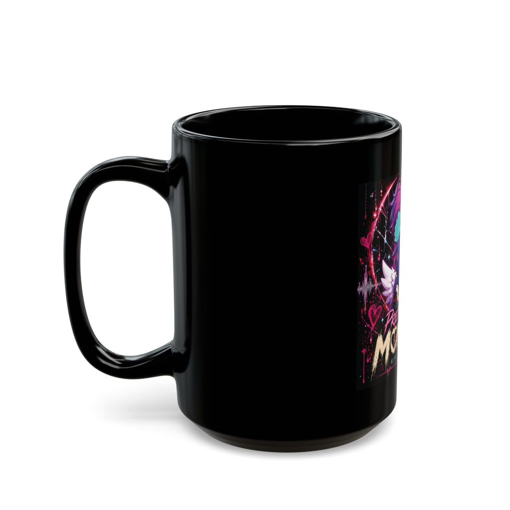 Pretty Little Monster Black Mug - Cute Chibi Gothic Anime Coffee Cup (11oz/15oz)