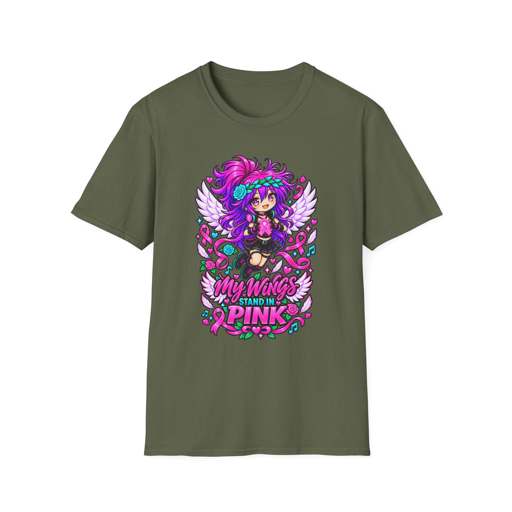 My Wings Stand in Pink Graphic T-Shirt