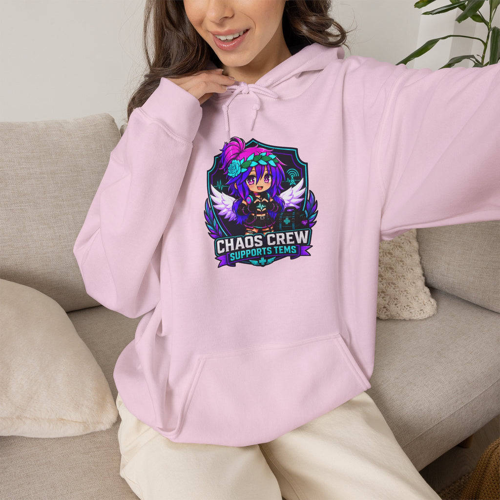 Chaos Crew Anime Skull Hoodie - 'Chaos Crew' Gaming Streetwear