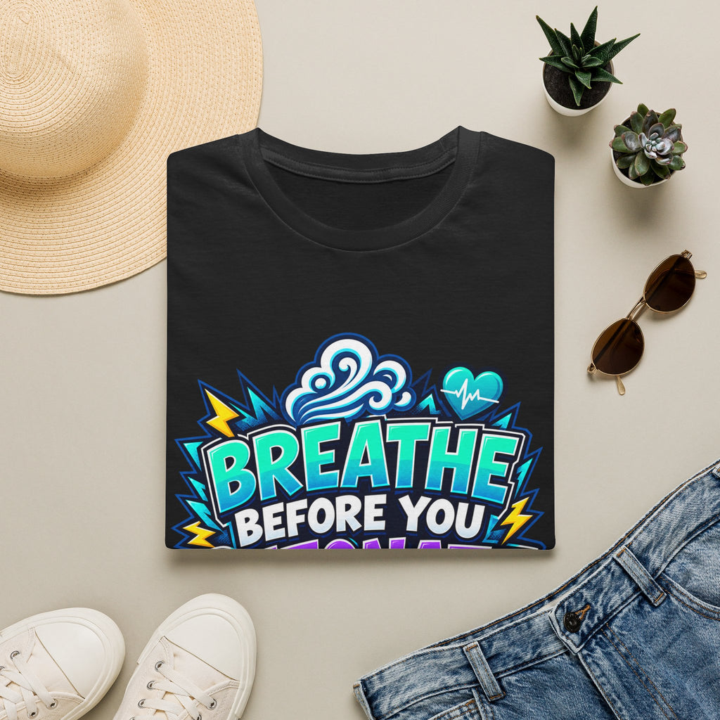 Breathe Before You Detonate Graphic T-Shirt - Relaxation & Stress-Relief Tee