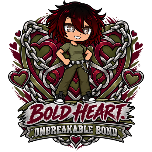 BFF Bold Heart Unbreakable Bond artwork