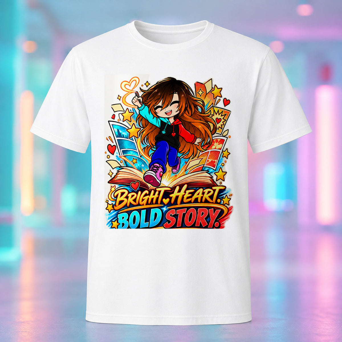 Kita - Bright Heart, Bold Story Graphic T-Shirt product mockup