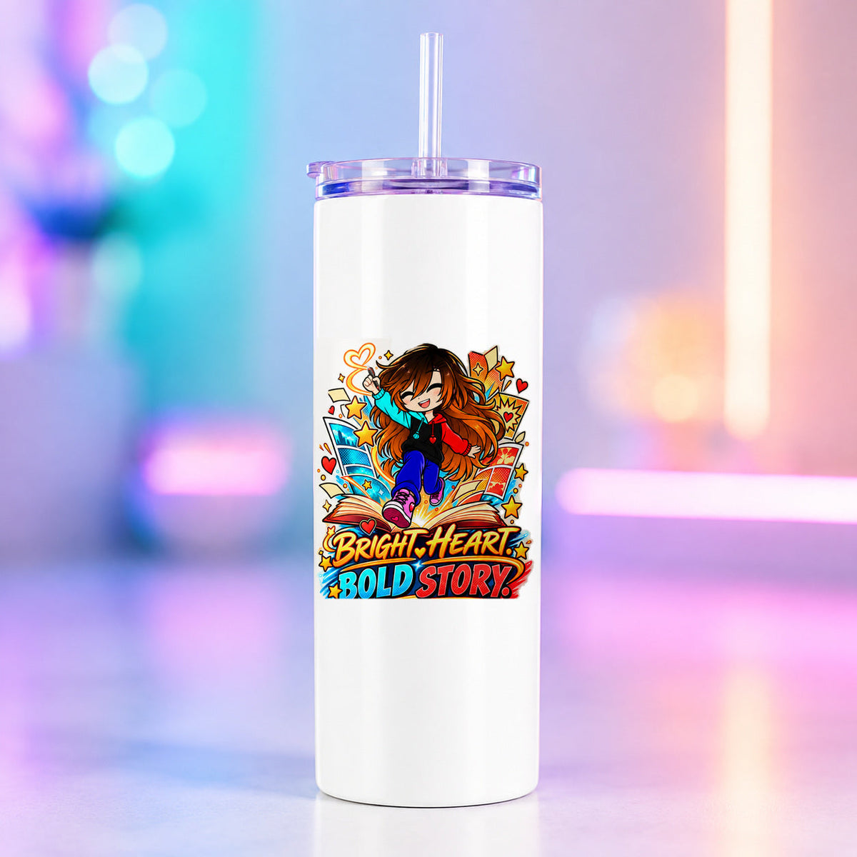 Kita - Bright Heart, Bold Story Tumbler product mockup