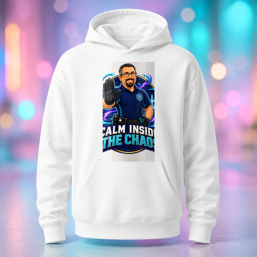 Calm Inside the Chaos - TEMS Support Pullover Hoodie product mockup