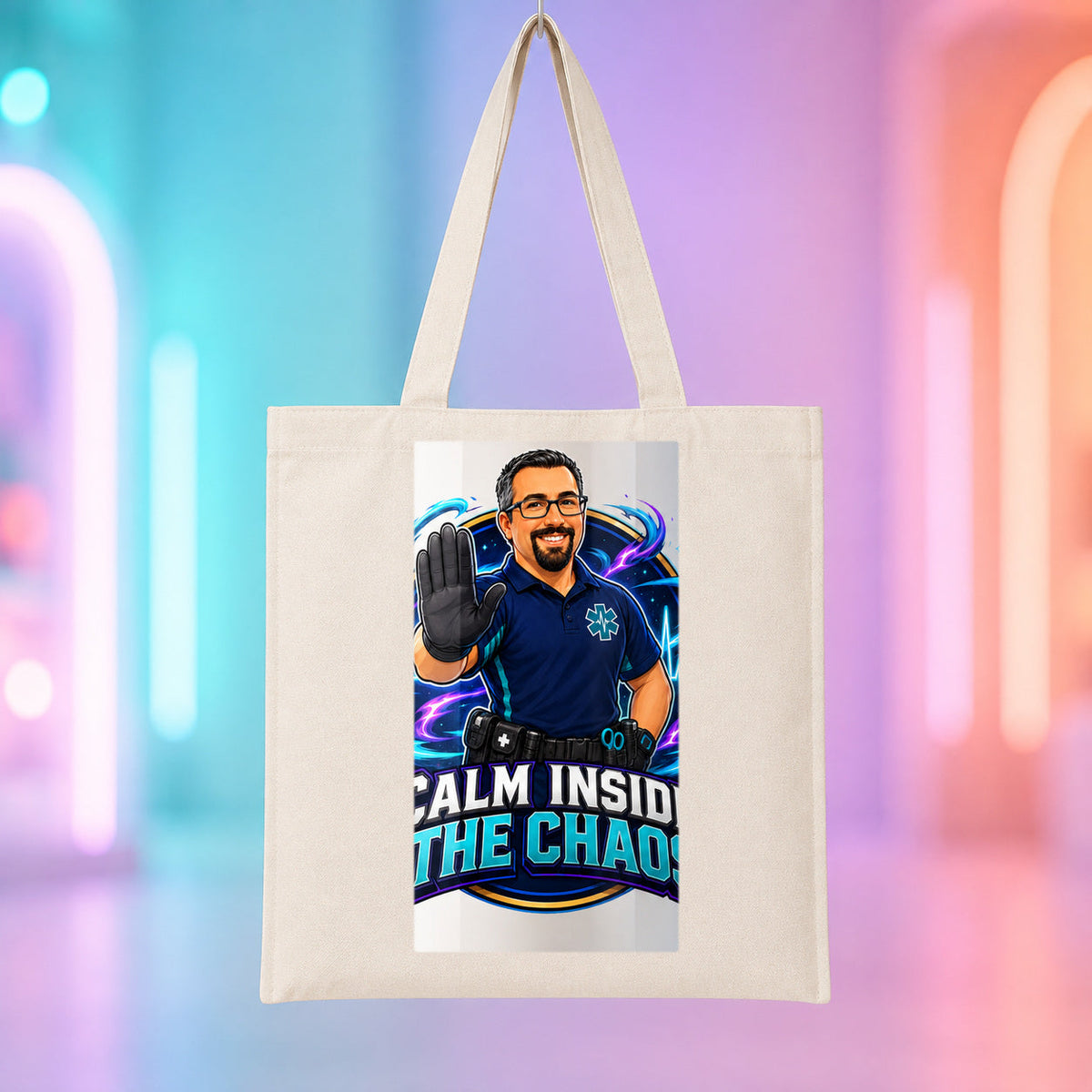 Calm Inside the Chaos - TEMS Support Tote Bag product mockup