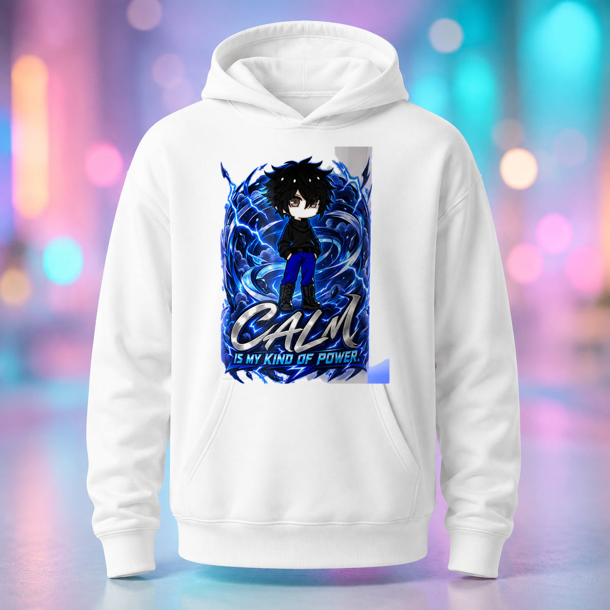 Mui - Calm Is My Kind of Power Pullover Hoodie product mockup