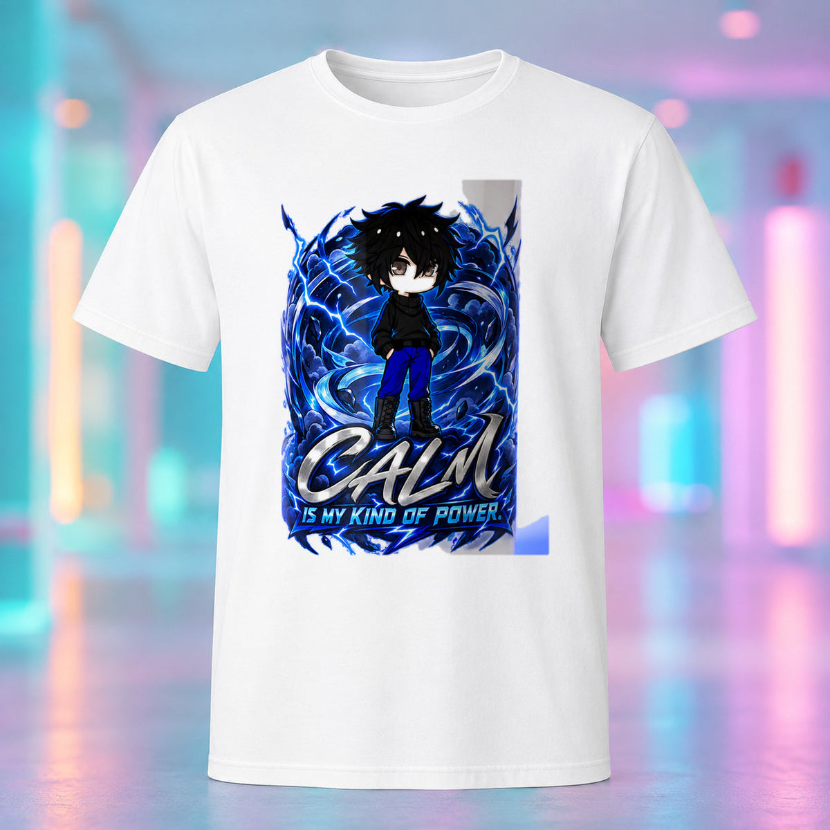 Mui - Calm Is My Kind of Power Graphic T-Shirt product mockup