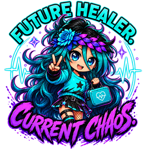 Dark Future Healer Current Chaos hoodie artwork