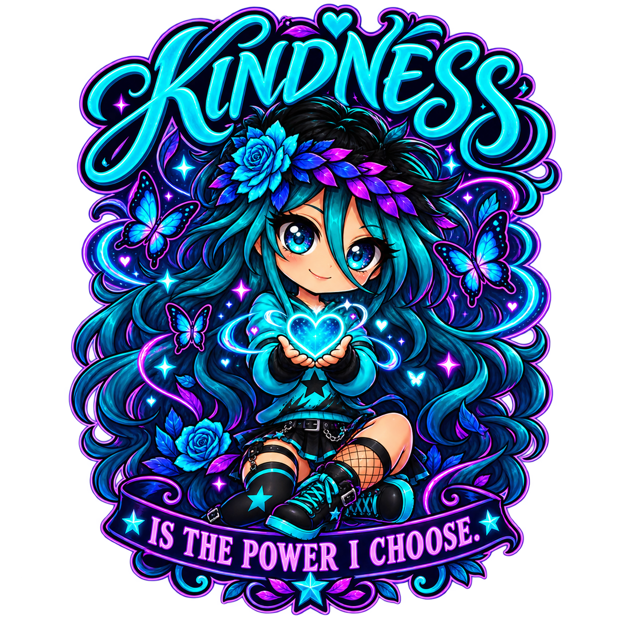 Dark Kindness Is the Power I Choose mug artwork