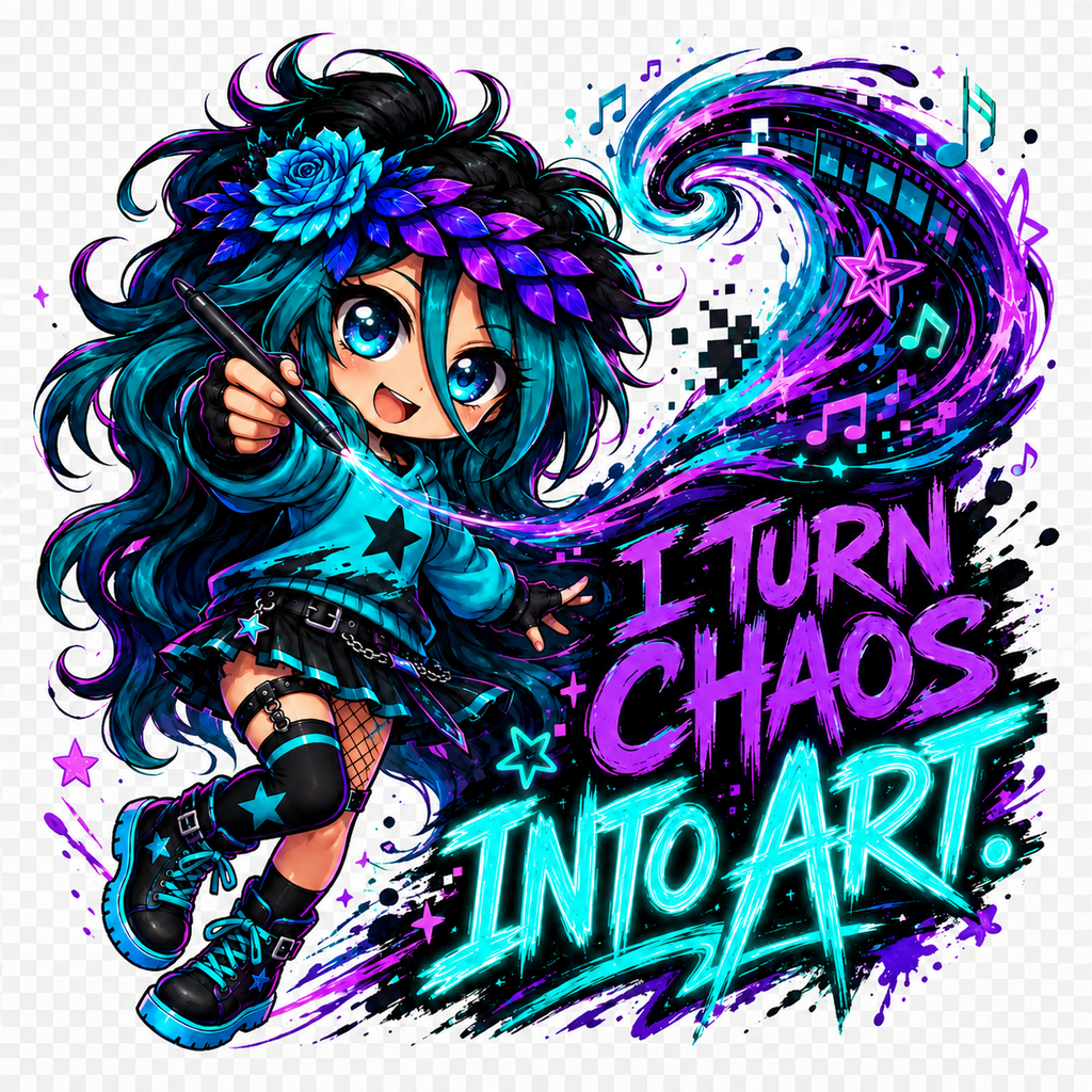 Dark I Turn Chaos Into Art artwork