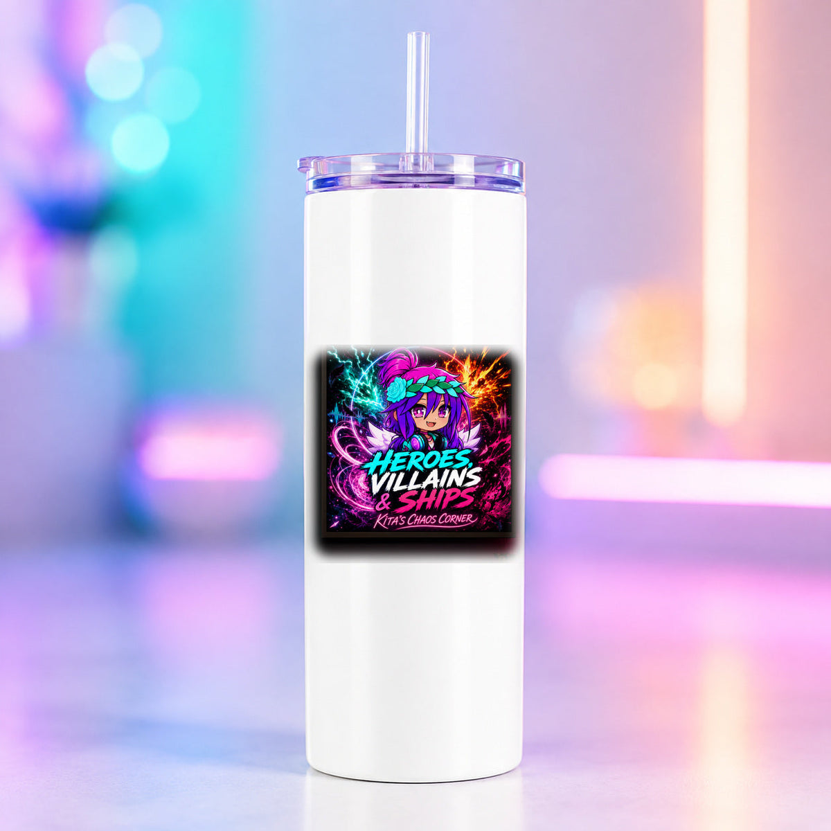 Heroes, Villains & Ships Tumbler product mockup