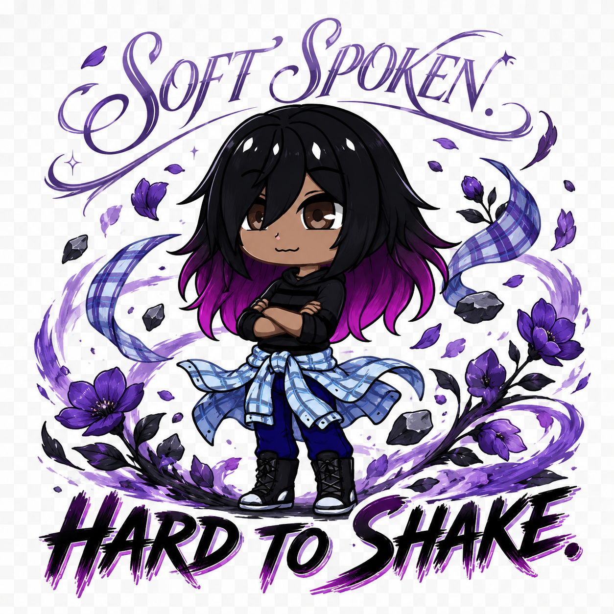 Soft spoken hard to shake clean artwork