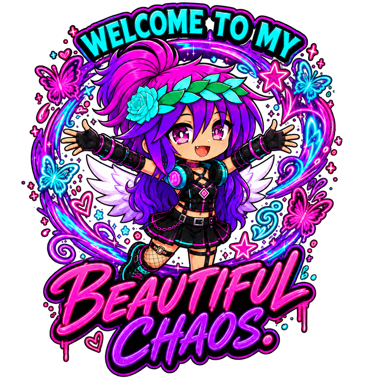 Kita Welcome to My Beautiful Chaos digital artwork