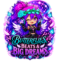 Kita Butterflies Beats and Big Dreams art print