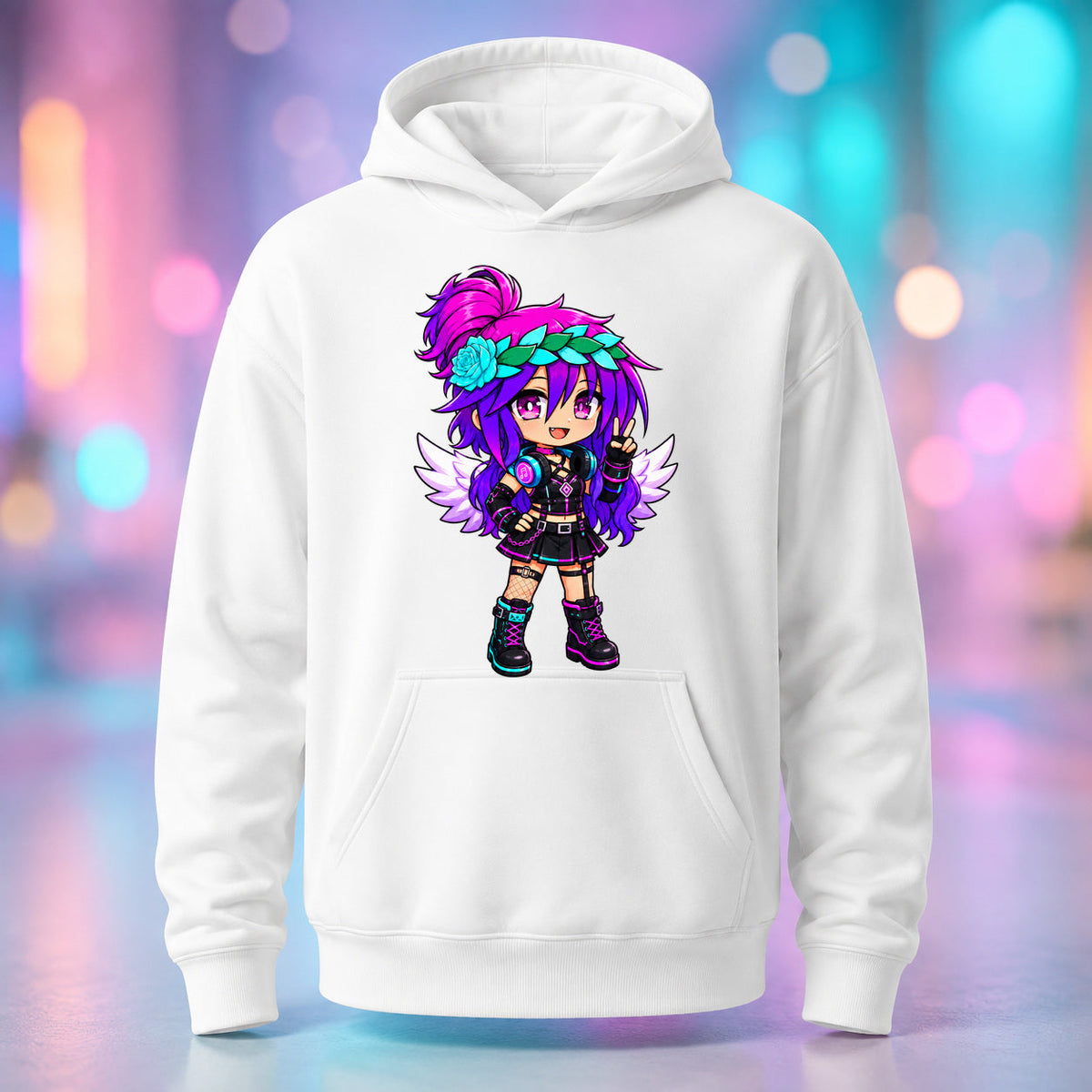 Kita - A Little Sparkle, A Lot of Chaos Pullover Hoodie product mockup