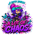 Kita A Little Sparkle A Lot of Chaos water bottle artwork