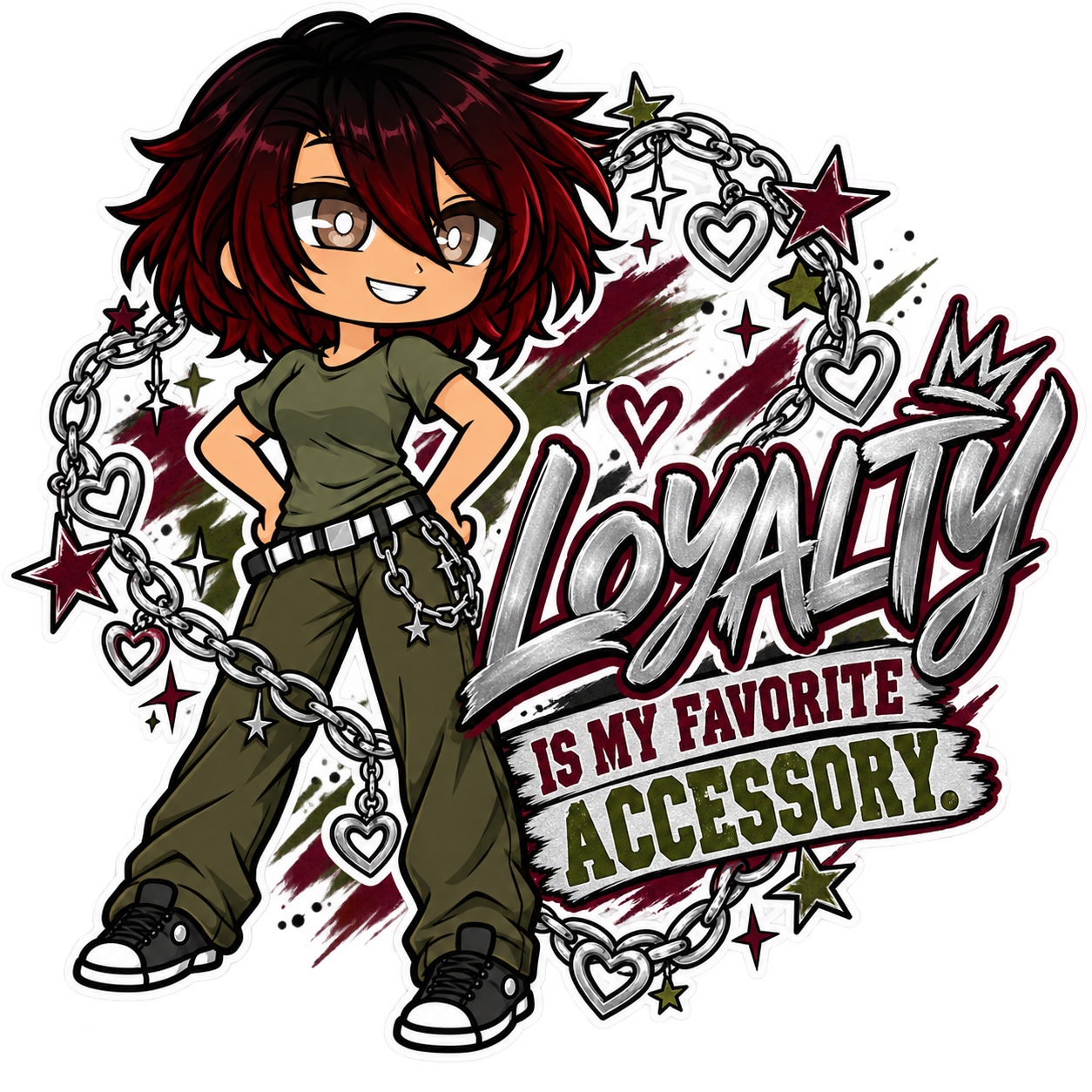 Loyalty Is My Favorite Accessory notebook artwork