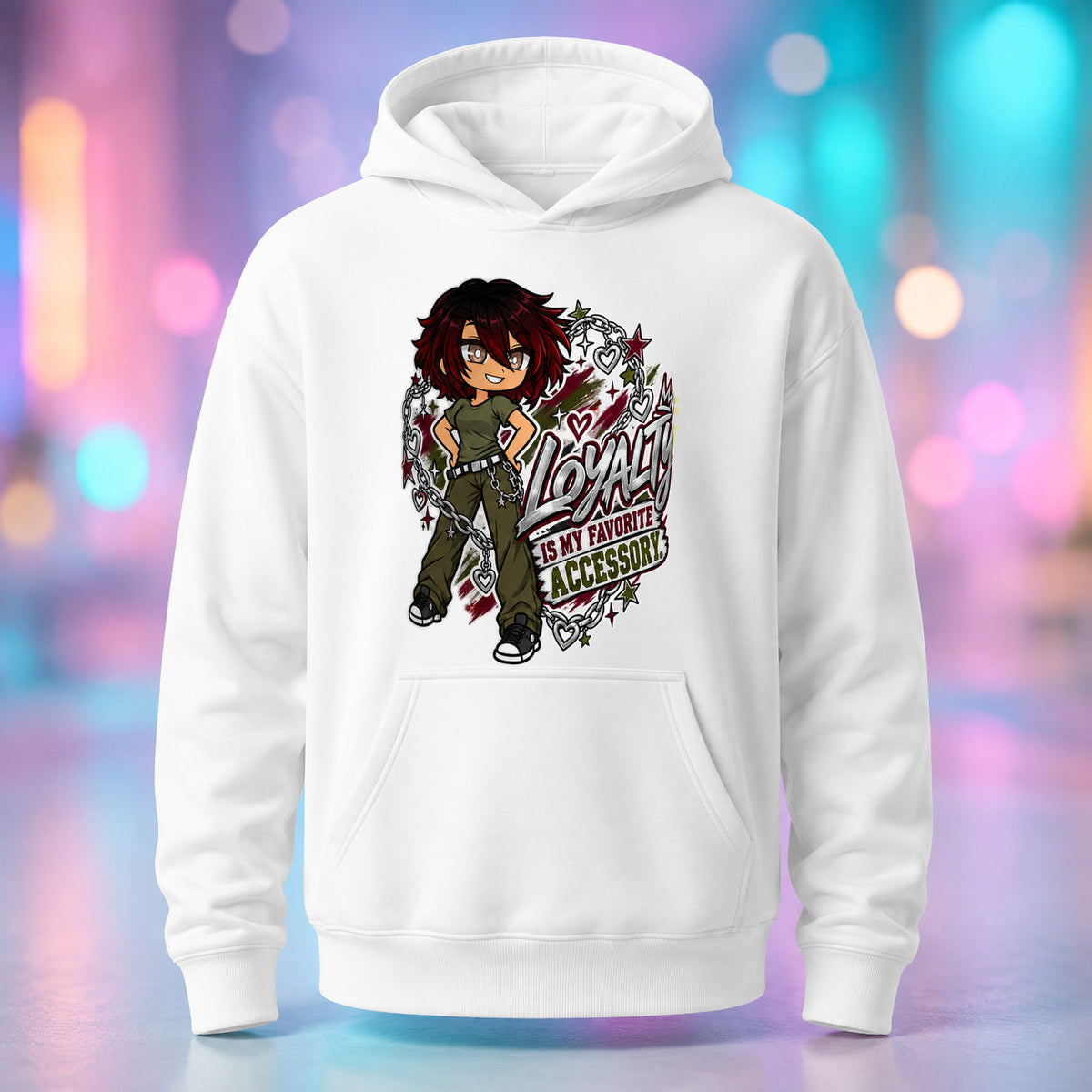 BFF - Loyalty Is My Favorite Accessory Pullover Hoodie product mockup