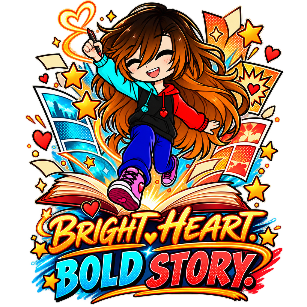 Bright heart bold story clean artwork