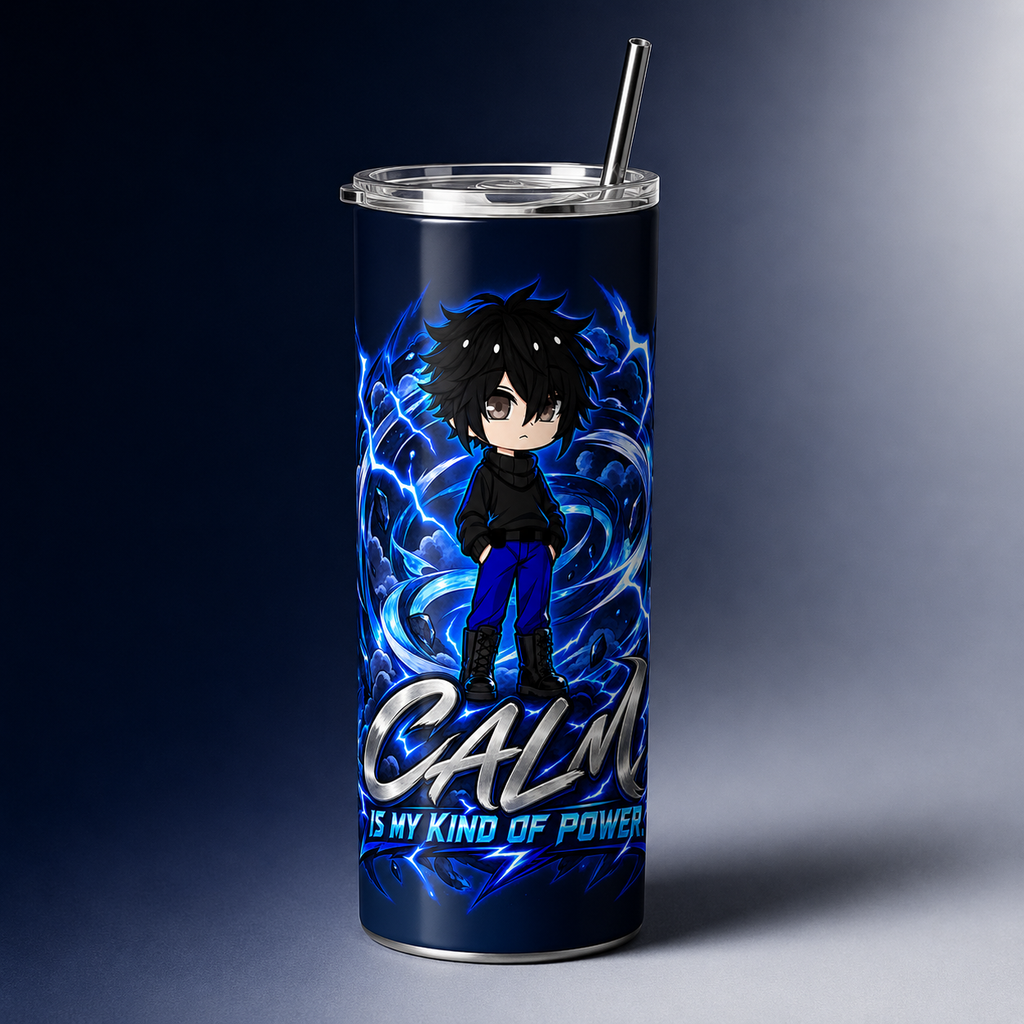 Mui Calm Is My Kind of Power tumbler mockup