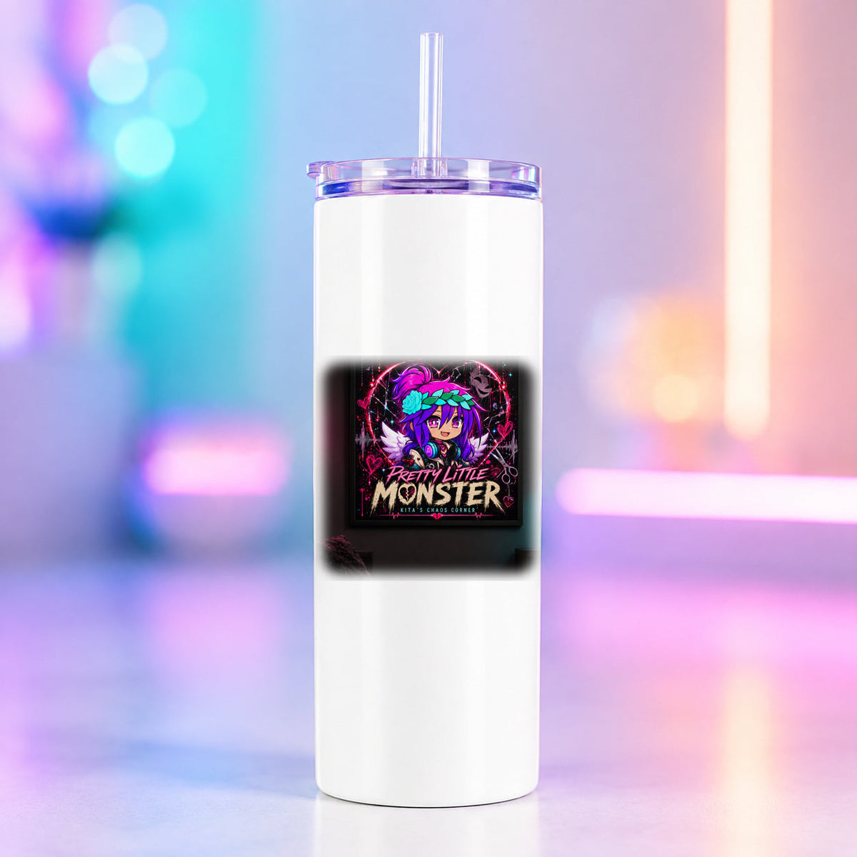 Pretty Little Monster Tumbler product mockup