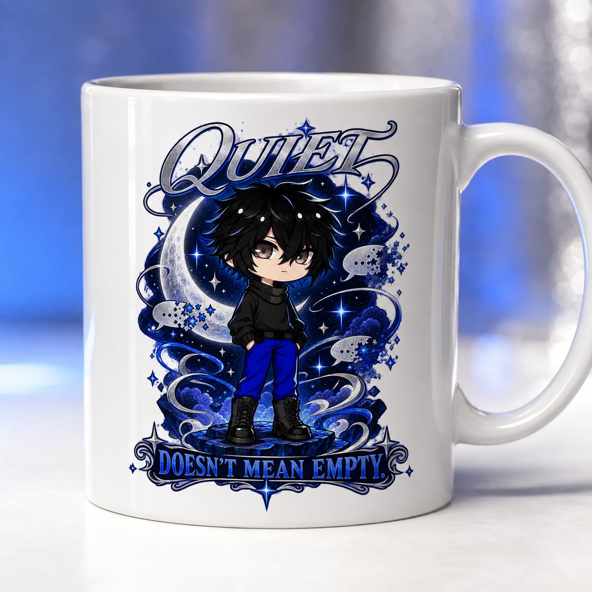 Quiet Doesn't Mean Empty Tote Bag design reference
