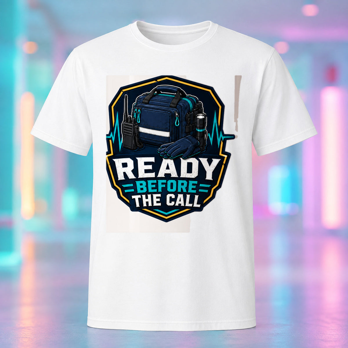 Ready Before the Call - TEMS Support Graphic T-Shirt product mockup