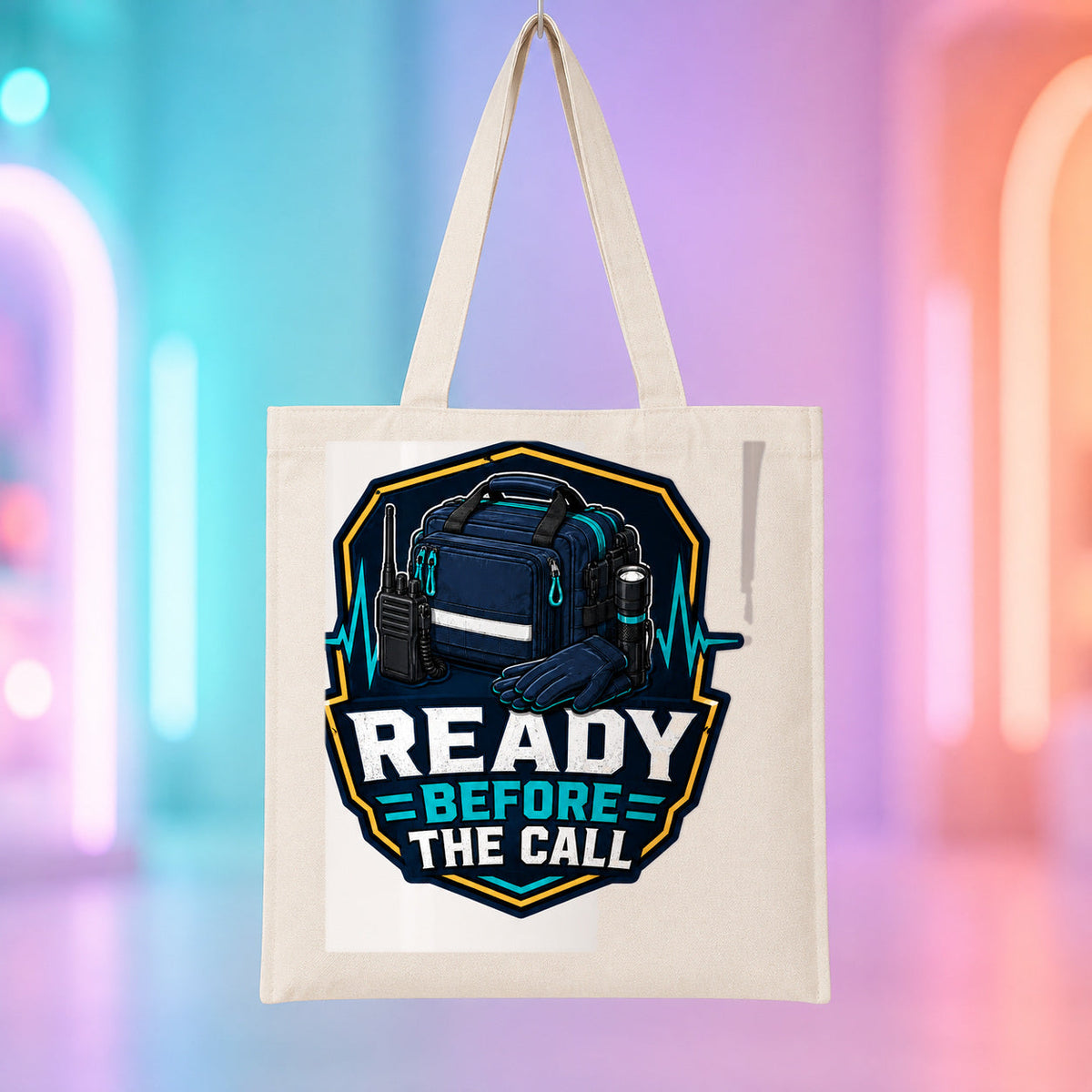 Ready Before the Call - TEMS Support Tote Bag product mockup