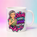 Strong Looks Different Every Day — Mug digital product mockup